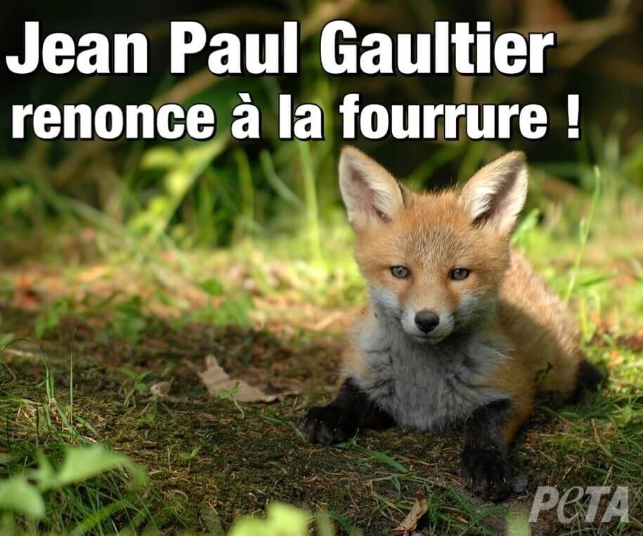 Jean Paul Gaultier bannit la fourrure animale de ses créations