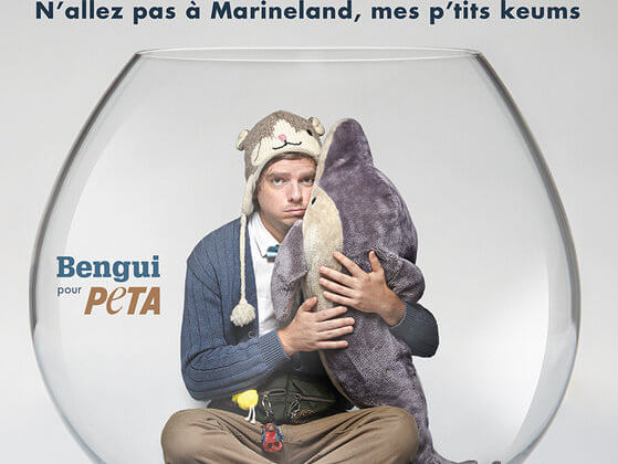 Bengui défend les animaux prisonniers de Marineland