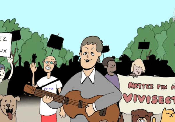 Paul McCartney s&rsquo;attaque à l&rsquo;expérimentation animale dans un nouveau vidéoclip