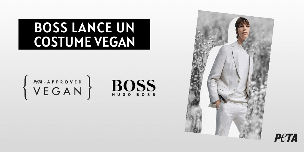 HUGO BOSS sort son tout premier costume végan et certifié par PETA