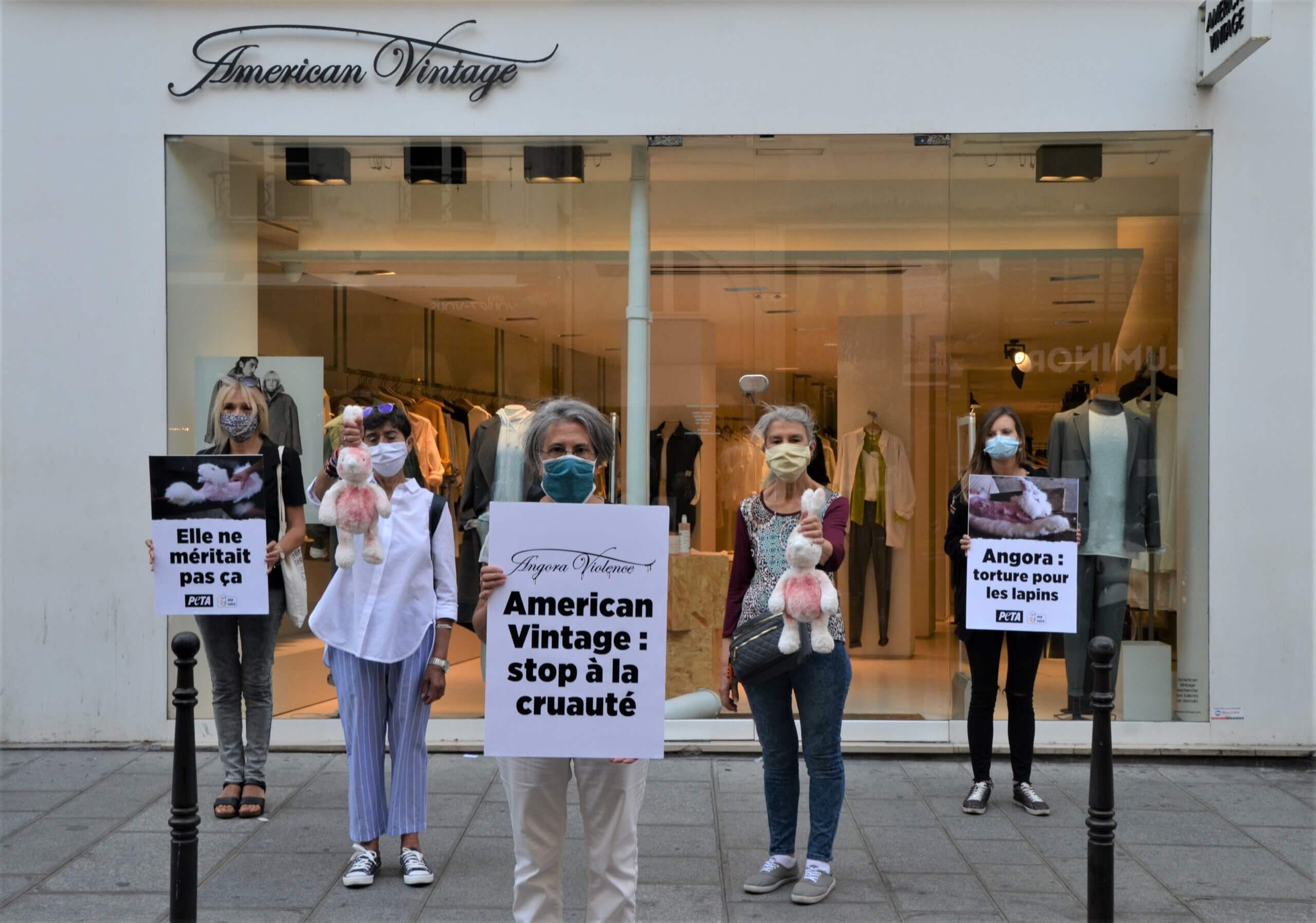 Journée d’action ! Des militants du monde entier appellent American Vintage à cesser l’angora