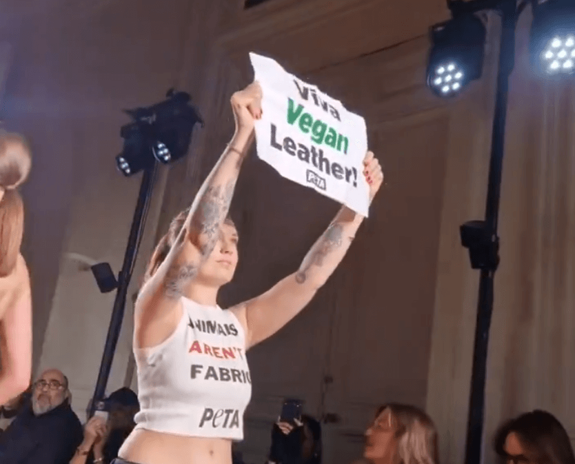 « Vive le cuir végan » : PETA perturbe le défilé de Victoria Beckham